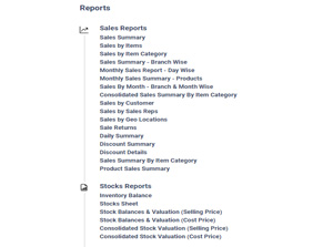 Online Reports